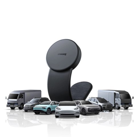 Uchwyt magnetyczny Baseus C02 kompatybilny z MagSafe na deskę rozdzielczą - czarny