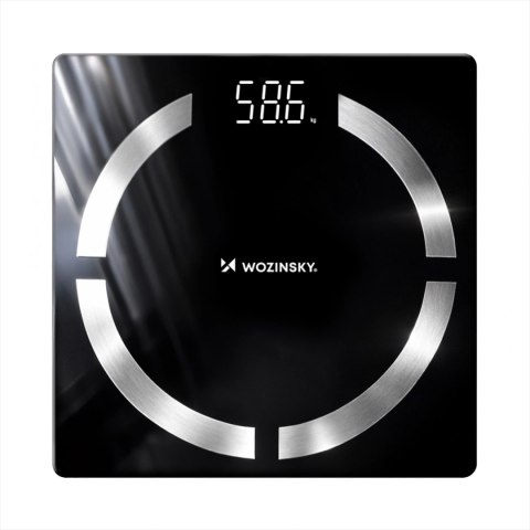 Waga łazienkowa Wozinsky WIWL-30 inteligentna Bluetooth - czarna