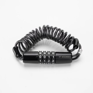 Blokada rowerowa Wozinsky WBN-01R na rower kask wodoodporna na szyfr 4-cyfrowy - czarny