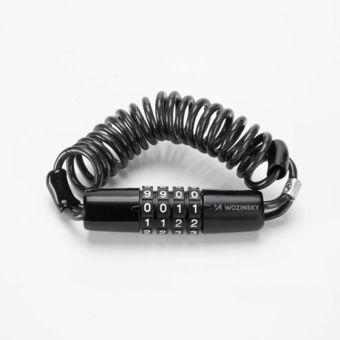 Blokada rowerowa Wozinsky WBN-01R na rower kask wodoodporna na szyfr 4-cyfrowy - czarny