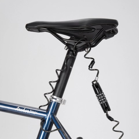 Blokada rowerowa Wozinsky WBN-01R na rower kask wodoodporna na szyfr 4-cyfrowy - czarny