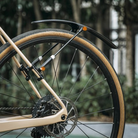 Błotnik rowerowy Wozinsky WBR-01 uniwersalny z regulacją - czarny