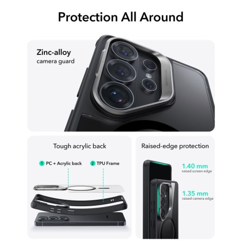 ESR CLASSIC HYBRID KICKSTAND MAGSAFE GALAXY S26 ULTRA CLEAR/BLACK