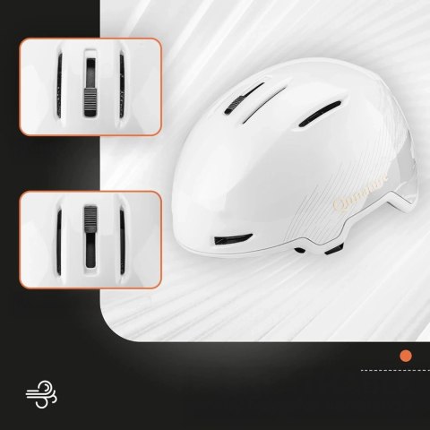 Kask narciarski Qunature 10130003001 z nausznikami snowboard rozmiar L - biały