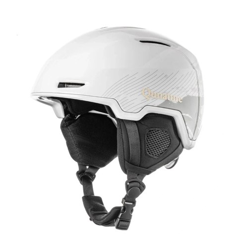 Kask narciarski Qunature 10130003002 z nausznikami snowboard rozmiar M - biały