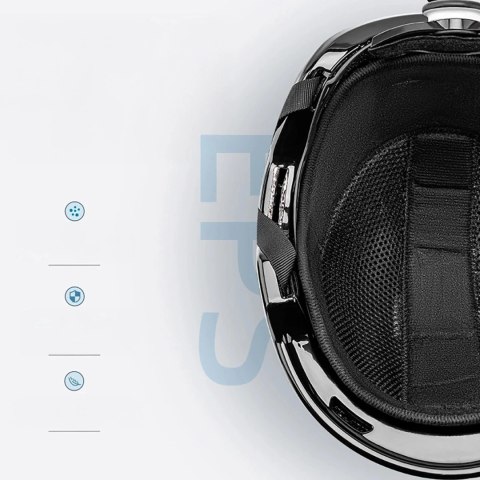 Kask narciarski Qunature 10130003002 z nausznikami snowboard rozmiar M - biały