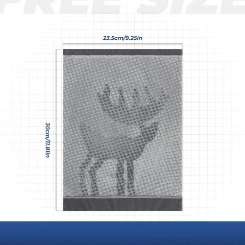 Komin narciarski Qunature 11230014001 bandana sportowa rozmiar uniwersalny - szary