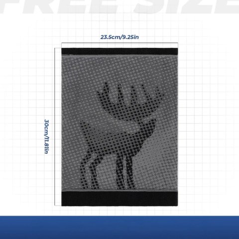 Komin narciarski Qunature 11230014002 bandana sportowa rozmiar uniwersalny - czarna