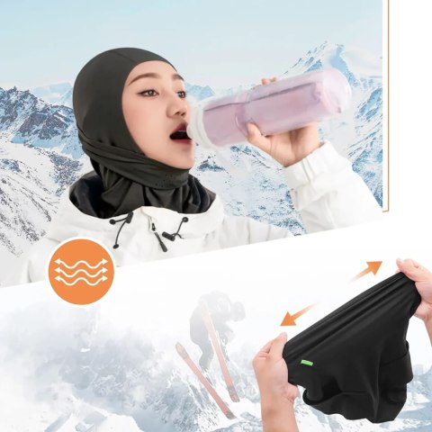 Kominiarka narciarska Qunature 13230023010 rower motocykl balaklava rozmiar M - czarna