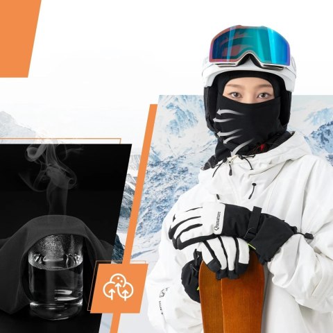 Kominiarka narciarska Qunature 13230023010 rower motocykl balaklava rozmiar M - czarna
