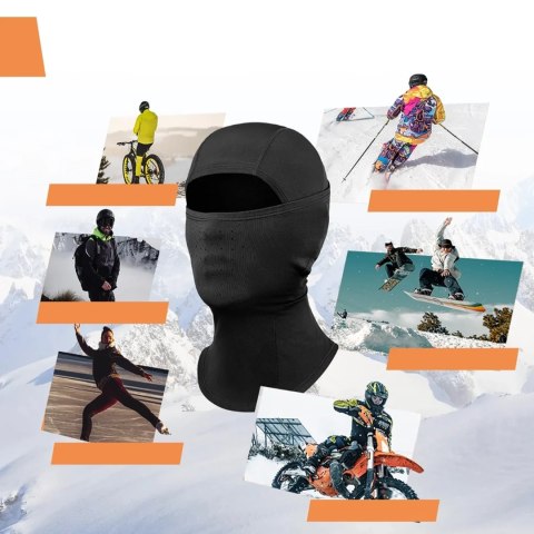 Kominiarka narciarska Qunature 13230023011 rower motocykl balaklava rozmiar L - czarna