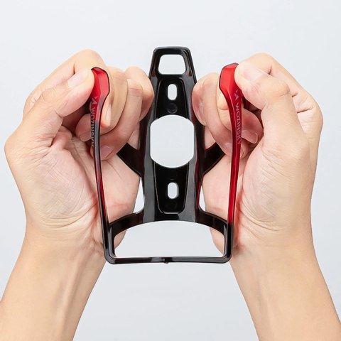 Koszyk Wozinsky WUR-01BR uchwyt rowerowy na bidon - czarno-czerwony