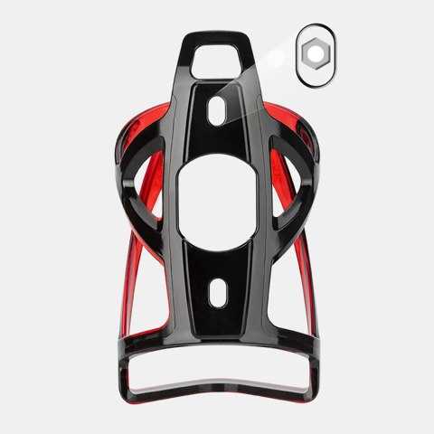 Koszyk Wozinsky WUR-01BR uchwyt rowerowy na bidon - czarno-czerwony