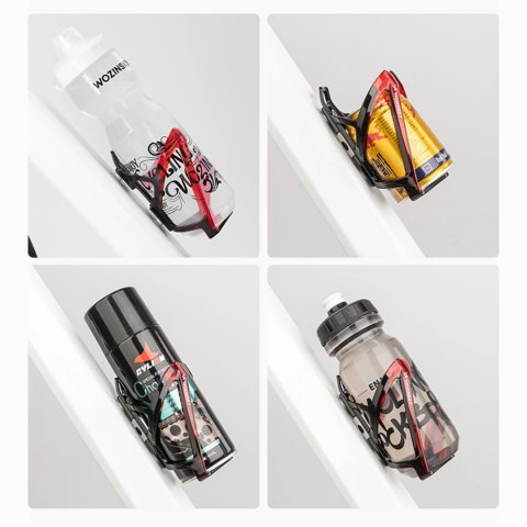 Koszyk Wozinsky WUR-01BR uchwyt rowerowy na bidon - czarno-czerwony