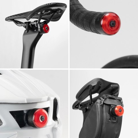 Lampka tylna Wozinsky WIS-02 wodoodporna inteligentna światło tylne 1 szt. - czarne