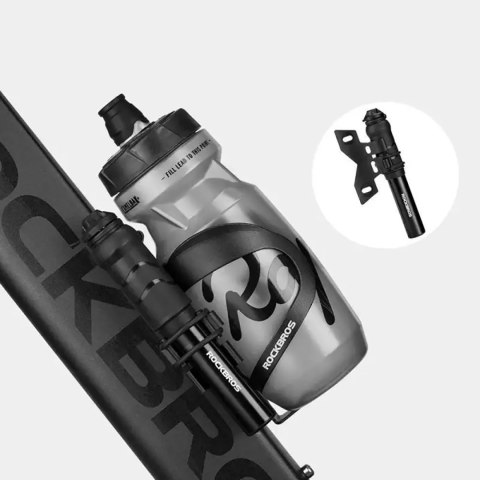 Pompka rowerowa Rockbros 810PCS-HP mini ręczna z wężykiem Presta & Schrader - czarna