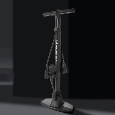 Pompka rowerowa Wozinsky WPR-02 podłogowa - czarna