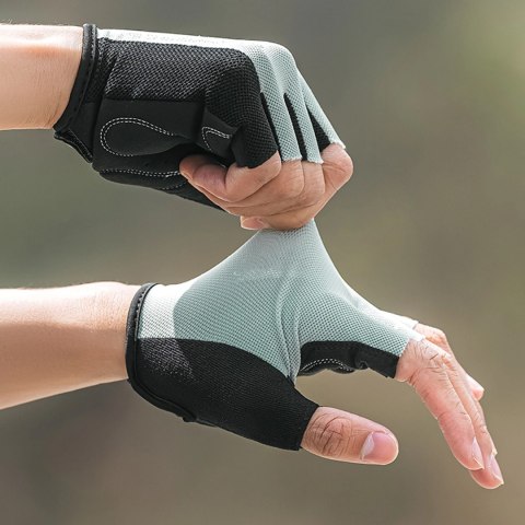 Rękawiczki rowerowe Wozinsky WRR-02L rozmiar L - szare