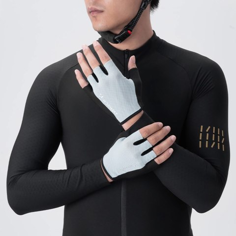 Rękawiczki rowerowe Wozinsky WRR-02M rozmiar M - szare