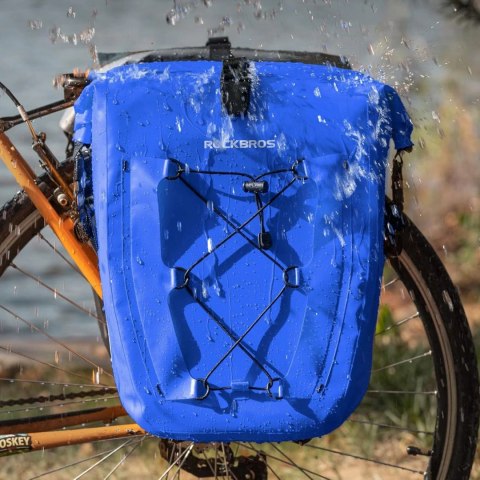 Sakwa rowerowa Rockbros 30140022004 wodoodporna 25-32L - niebieska
