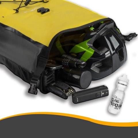 Sakwa rowerowa Rockbros 30140022005 wodoodporna 25-32L - żółta