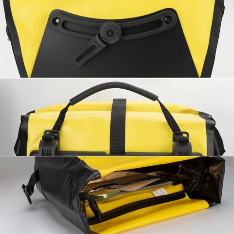 Sakwa rowerowa Rockbros 30140022005 wodoodporna 25-32L - żółta
