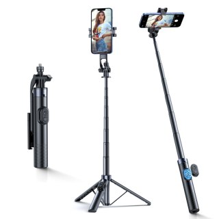 Selfie stick Wozinsky WC1Y70S teleskopowy tripod 1.7m z uchwytem na telefon - czarny