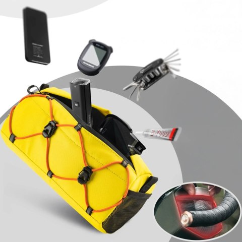 Torba rowerowa Rockbros 30110054006 na kierownicę 2,2L - żółta