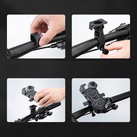 Uchwyt Wozinsky WUD-01B na telefon do roweru na kierownicę - czarny