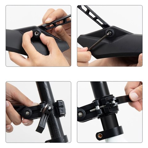 Zestaw błotników Wozinsky WZB-01 uniwersalne - czarny