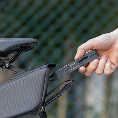 Zestaw kluczy Wozinsky WZK-L2 14w1 narzędzia rowerowe multitool imbusy łyżki do opon - czarny