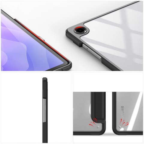 Etui Dux Ducis Toby pancerne etui z klapką na Samsung Galaxy Tab A11 Plus/A9 Plus - czarne