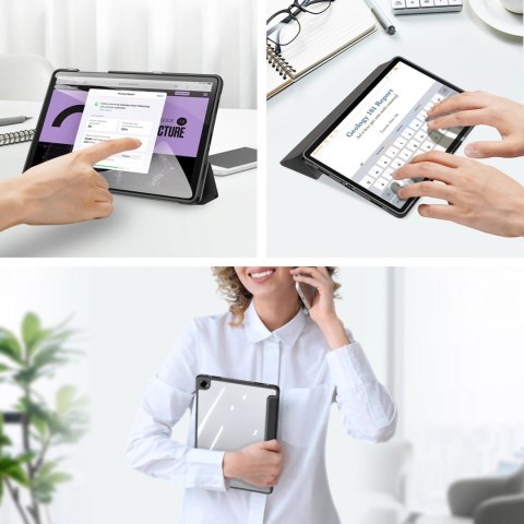 Etui Dux Ducis Toby pancerne etui z klapką na Samsung Galaxy Tab A11 Plus/A9 Plus - czarne