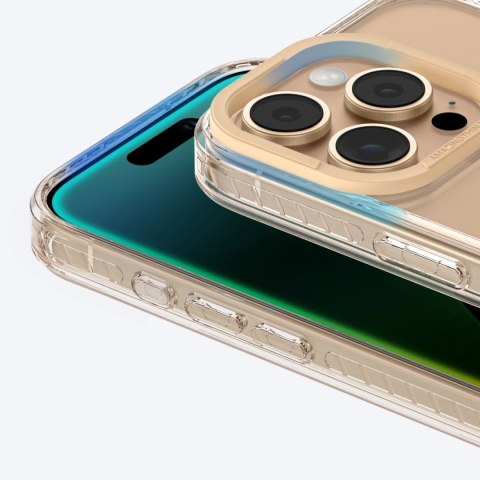 Etui silikonowe AMAZINGTHING Titan Pro Mag Case z pierścieniem magnetycznym do iPhone 16 Pro Max - różowe złoto