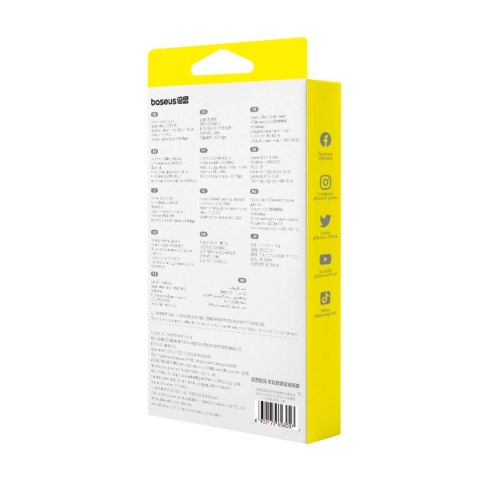 Kabel Baseus Fish-Eye USB-C - USB-C spiralny 100W 1m - czarny