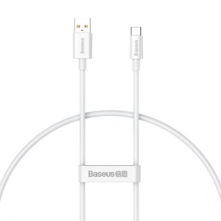 Kabel Baseus Superior Series 100W USB-A - USB-C 0,25m - biały