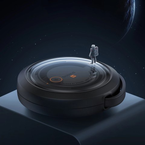 Kabel zwijany Baseus Free2Draw Retractable Crystal 100W 3w1 USB-A - MicroUSB/Lightning/USB-C 1,1m - czarny