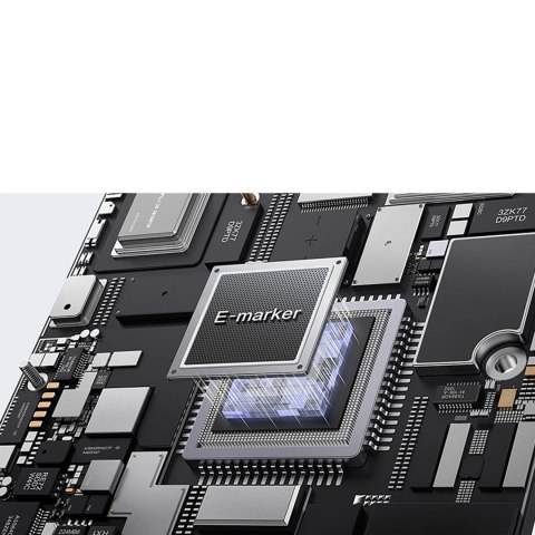 Kabel zwijany Baseus Free2Pull Mini 100W 3w1 USB-C - 2xUSB-C 1.2m - czarny