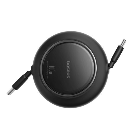 Kabel zwijany Baseus Free2Pull Mini 100W USB-C - USB-C 1.5m - czarny