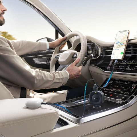 Ładowarka samochodowa Baseus PrimeTrip VR2 30W ze zwijanym kablem USB-C - czarna