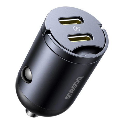 Ładowarka samochodowa Baseus Tiny Star 30W 2xUSB-C - czarna