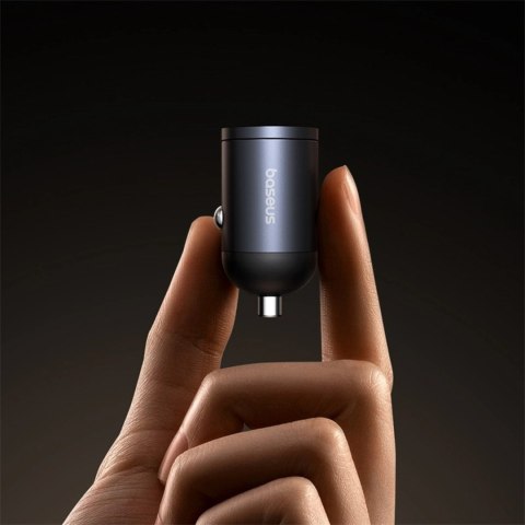 Ładowarka samochodowa Baseus Tiny Star 30W USB-A USB-C - czarna