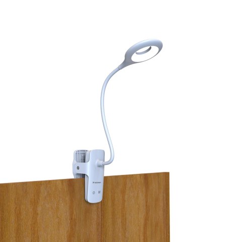 Mini lampka Wozinsky bezprzewodowa lampka LED do czytania z klipsem + kabel USB-C - biała