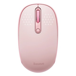 Myszka bezprzewodowa Baseus F01B 2.4GHz + Bluetooth 3.0 + 5.0 - różowa