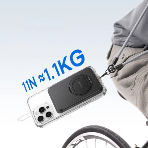 Portfel magnetyczny Baseus MagPro 3 z podstawką kompatybilny z MagSafe - czarny