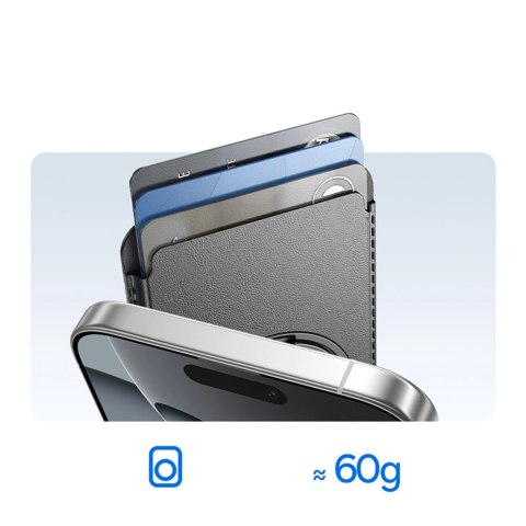 Portfel magnetyczny Baseus MagPro 3 z podstawką kompatybilny z MagSafe - czarny