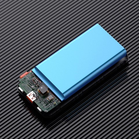 Powerbank Dudao K15Pro 20000mAh 22.5W PD USB-C / USB-A / wbudowane kable Lightning i USB-C - czarny