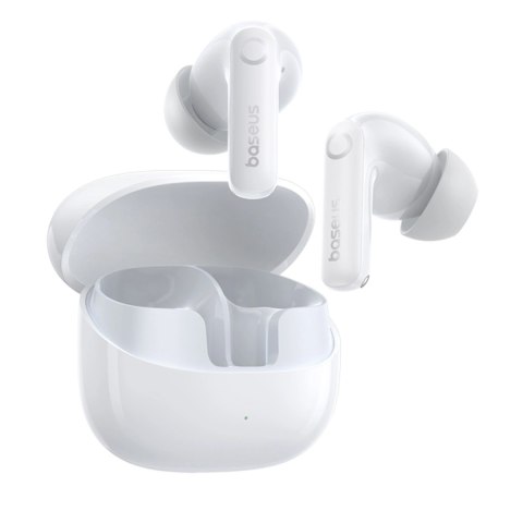 Słuchawki bezprzewodowe Baseus Bass BP1 Pro TWS Bluetooth douszne - białe