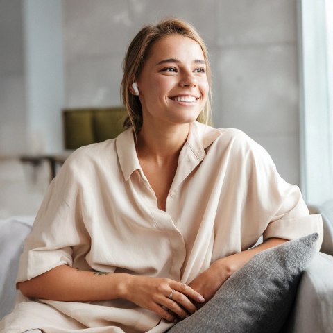 Słuchawki douszne Baseus Bass BS2 Lite TWS - białe