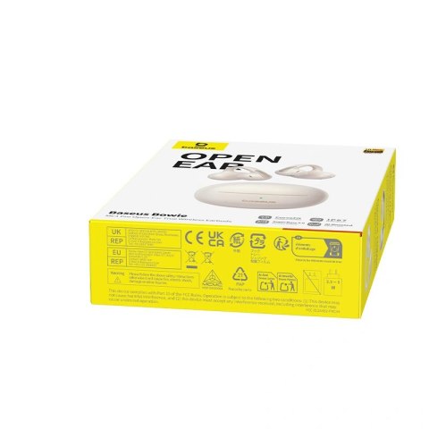 Słuchawki z klipsem Baseus Bowie MC1 Pro OWS - białe